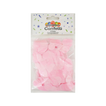 Pink confetti circles in a clear bag birthday celebration decor from Parte Haus party supply store in Bethesda MD