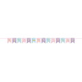 Pastel Happy Birthday banner garland for birthday celebration from Parte Haus party supply store in Bethesda MD