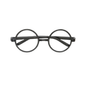 Black round glasses costume accessory for magic or wizard theme from Parte Haus party supply store in Bethesda MD