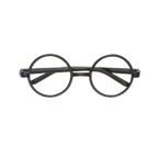 Black round glasses costume accessory for magic or wizard theme from Parte Haus party supply store in Bethesda MD