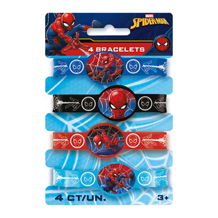 Blue and Red Spider-Man Stretchy Bracelets