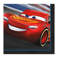 Red Cars napkin with Lightning McQueen racing design birthday theme from Parte Haus party supply store in Bethesda Maryland