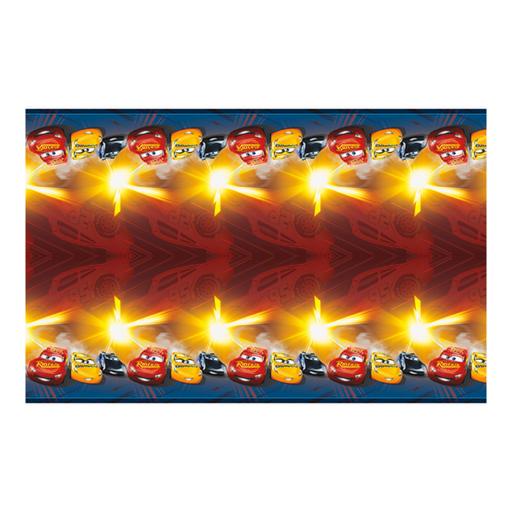 Yellow and Red Cars Plastic Tablecover
