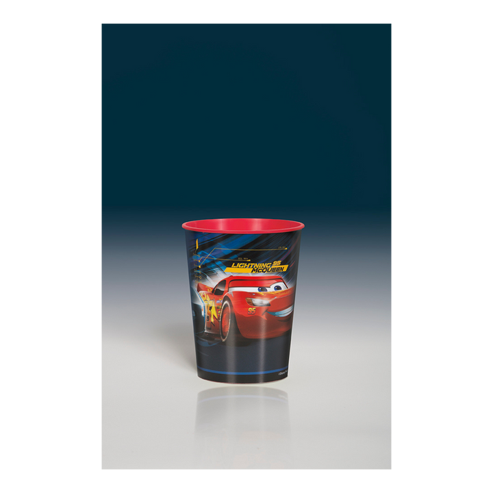 Red and Navy Cars Plastic Cups