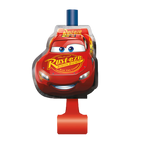 Red Cars themed blowout favor with Lightning McQueen for kids birthday from Parte Haus party supply store in Bethesda MD