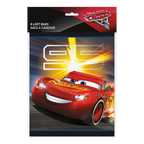 Red Cars themed loot bags featuring Lightning McQueen for kids birthday from Parte Haus party supply store in Bethesda MD