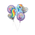 Rainbow My Little Pony balloon bouquet My Little Pony design birthday from Parte Haus party supply store in Bethesda MD