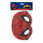 Red Spiderman mask pack cartoon superhero birthday theme from Parte Haus party supply store in Bethesda Maryland