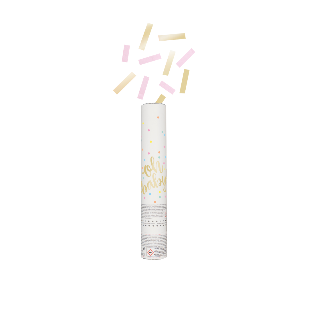 Pink & Gold Confetti Cannon