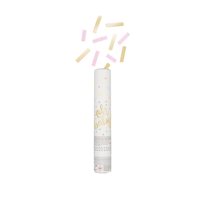 Pink & Gold Confetti Cannon