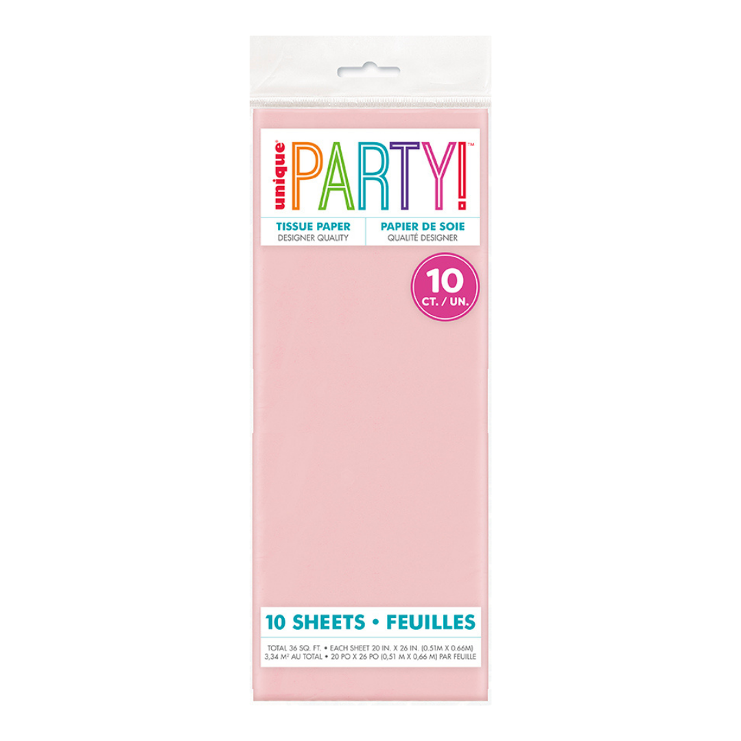 Pastel Pink Tissue Paper, 10 Sheets