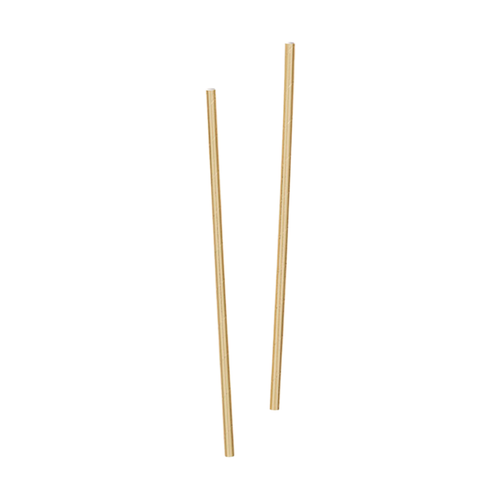 Gold Foil Paper Straws - 10 pk