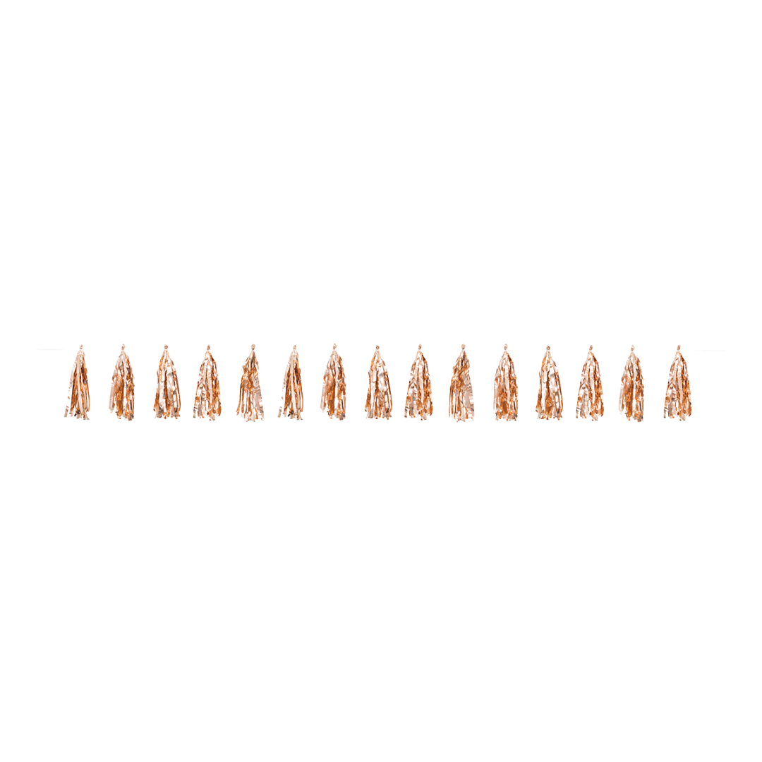 Rose Gold Foil Tassel Garland