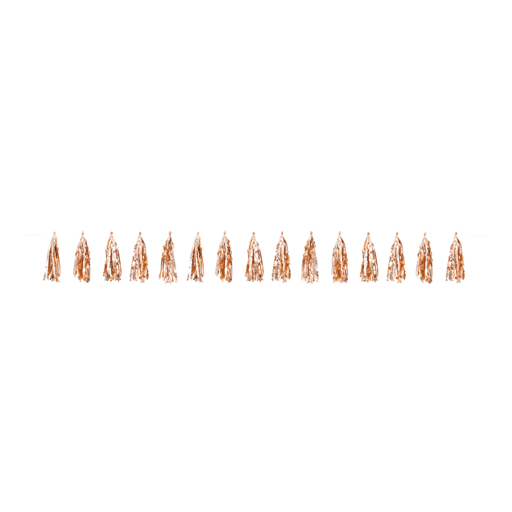 Rose Gold Foil Tassel Garland