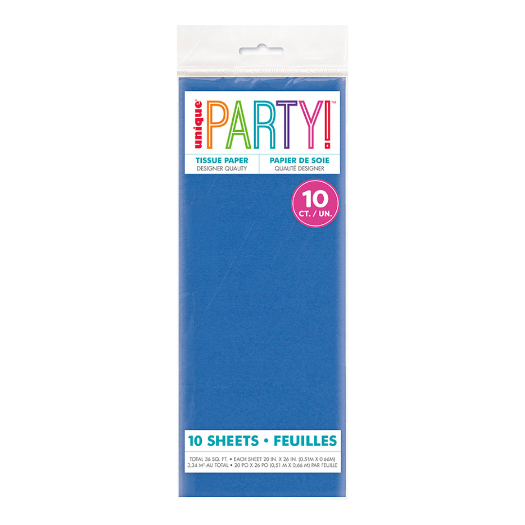 Royal Blue Tissue Paper, 10 Sheets