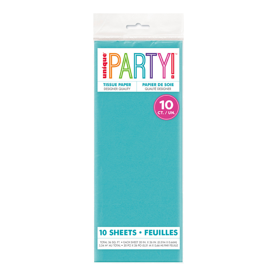 Teal Tissue Paper, 10 Sheets