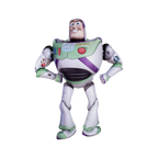 white green Buzz Lightyear foil balloon shaped like a cartoon astronaut Toy Story theme from Parte Haus party supply store in Bethesda MD