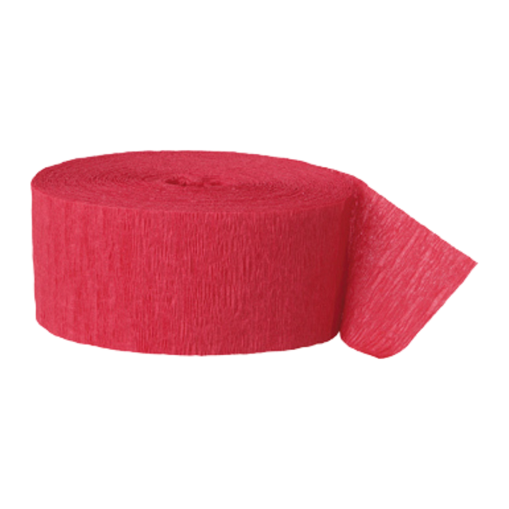Red Crepe Streamers