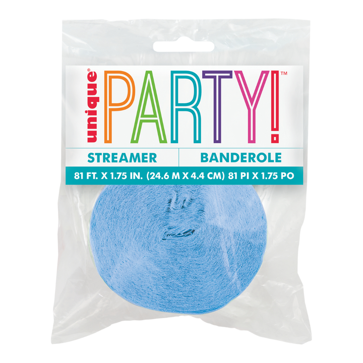 Baby Blue Crepe Streamers