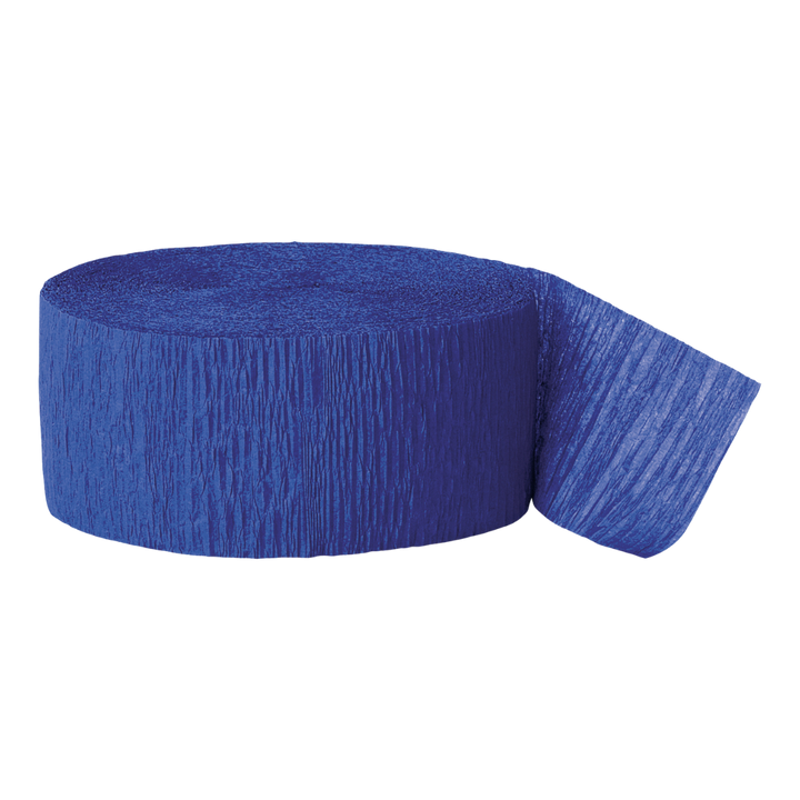 Royal Blue Crepe Streamers