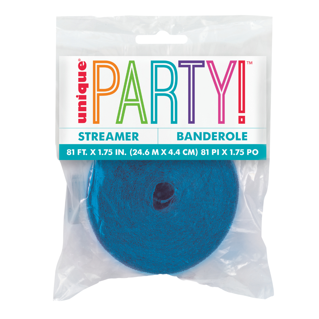Royal Blue Crepe Streamers