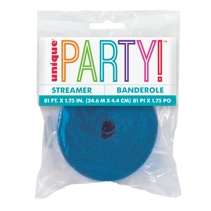 Royal Blue Crepe Streamers