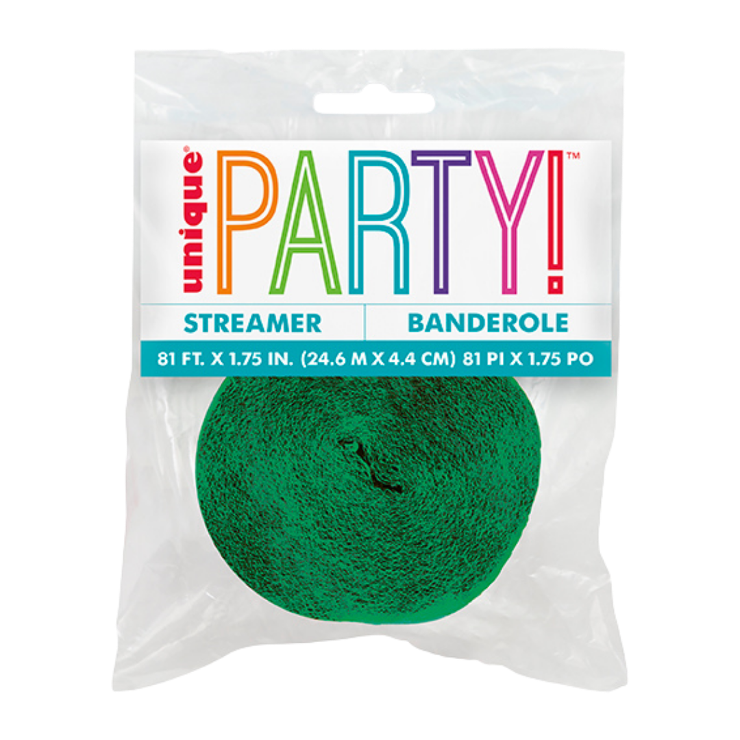 Emerald Green Crepe Streamers