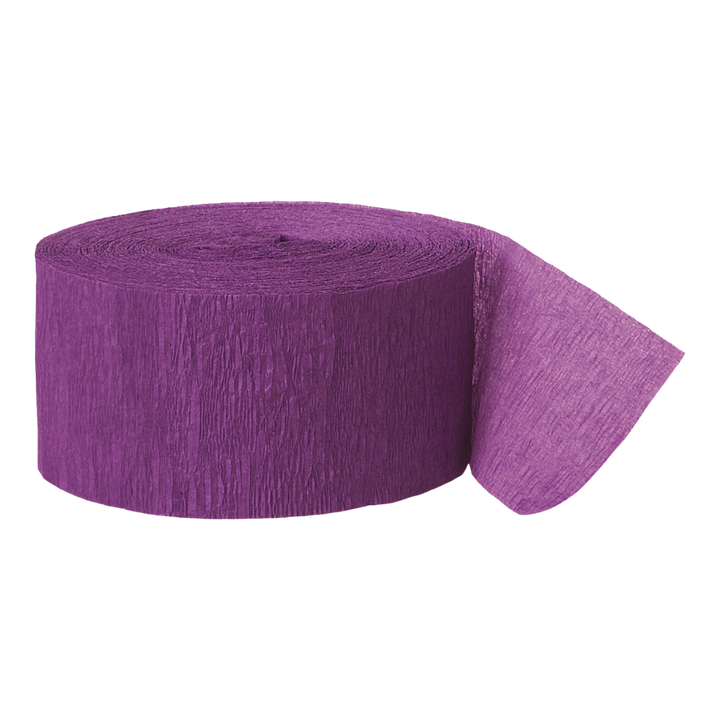 Purple Crepe Streamers