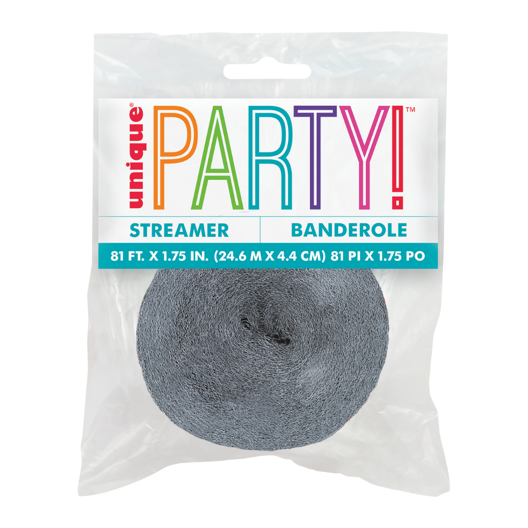 Grey Crepe Streamers