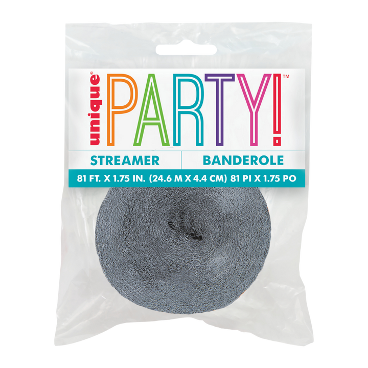 Grey Crepe Streamers