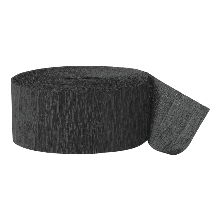 Black Crepe Streamers