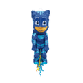 Blue PJ Masks Catboy piñata with pull strings for kids birthday from Parte Haus party supply store in Bethesda Maryland