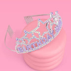 Purple rhinestone birthday tiara crown for birthday celebration from Parte Haus party supply store in Bethesda MD