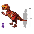 Red T-Rex balloon airwalker dinosaur Jurassic World theme from Parte Haus party supply store in Bethesda Maryland