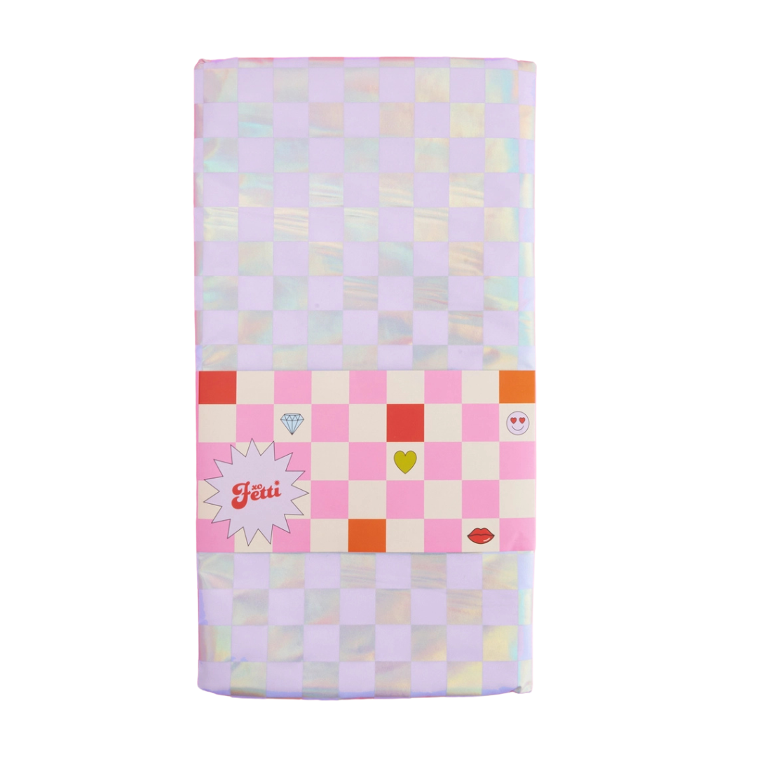 Purple Birthday Party Washable  Tablecloth