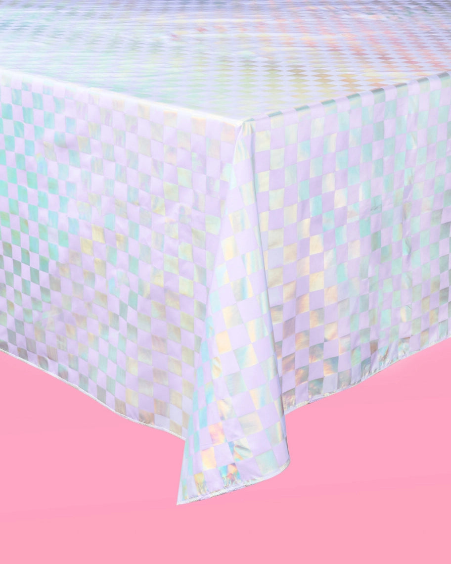 Purple Birthday Party Washable  Tablecloth