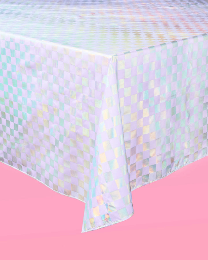 Purple Birthday Party Washable  Tablecloth