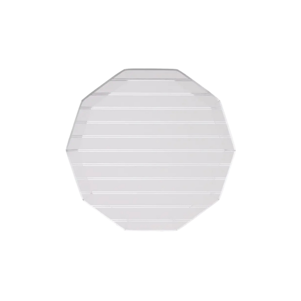 White octagon backdrop stand for celebrations from Parte Haus party supply store in Bethesda MD
