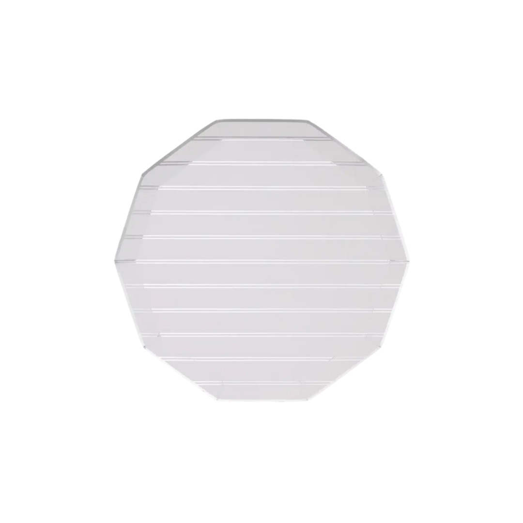 White octagon backdrop stand for celebrations from Parte Haus party supply store in Bethesda MD