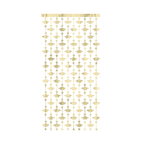 Gold graduation hanging backdrop with cap shapes for graduation from Parte Haus party supply store in Bethesda MD.