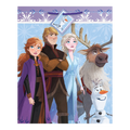 Blue Frozen themed gift bag with cartoon characters from Parte Haus party supply store in Bethesda MD