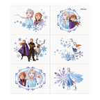 Blue Frozen character stickers featuring Elsa Anna Olaf and Sven winter birthday from Parte Haus party supply store in Bethesda Maryland
