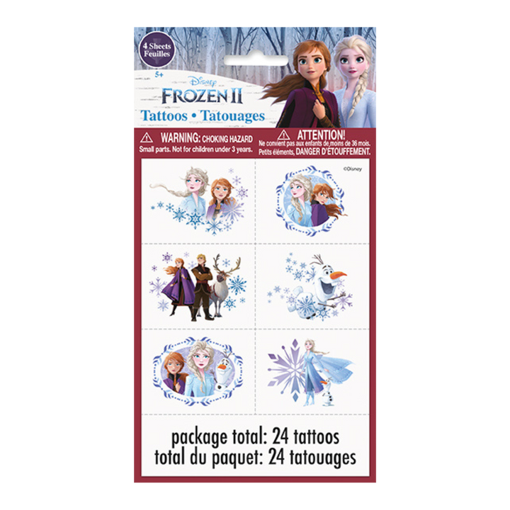 Frozen Tattoo Sheets/Favors (24 Tattoos)