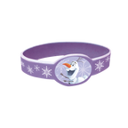 Purple Frozen bracelet with Olaf and snowflakes for kids birthday from Parte Haus party supply store in Bethesda MD.