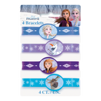 Blue and purple Frozen theme character bracelets for kids birthday from Parte Haus party supply store in Bethesda MD