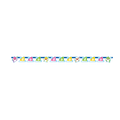 Colorful Baby Shark paper banner with cartoon sea animals for birthday from Parte Haus party supply store in Bethesda MD