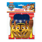 PAW Patrol blue and yellow blowouts with character faces for kids birthday from Parte Haus party supply store in Bethesda MD
