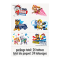 Multicolor Paw Patrol temporary tattoos with characters for kids birthday from Parte Haus party supply store in Bethesda Maryland
