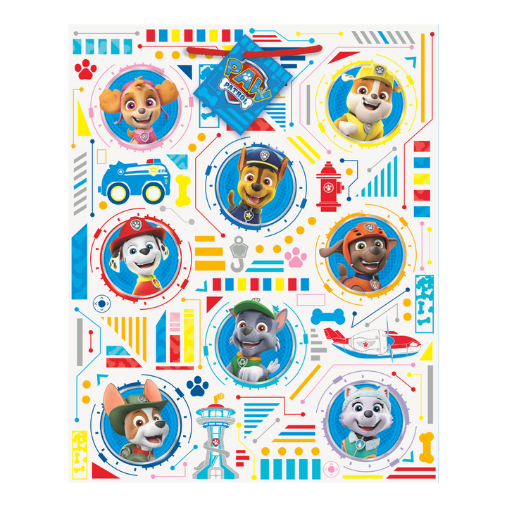 White Paw Patrol Gift Bag - Large
