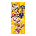 Multicolor Paw Patrol characters poster with yellow background kids birthday from Parte Haus party supply store in Bethesda MD